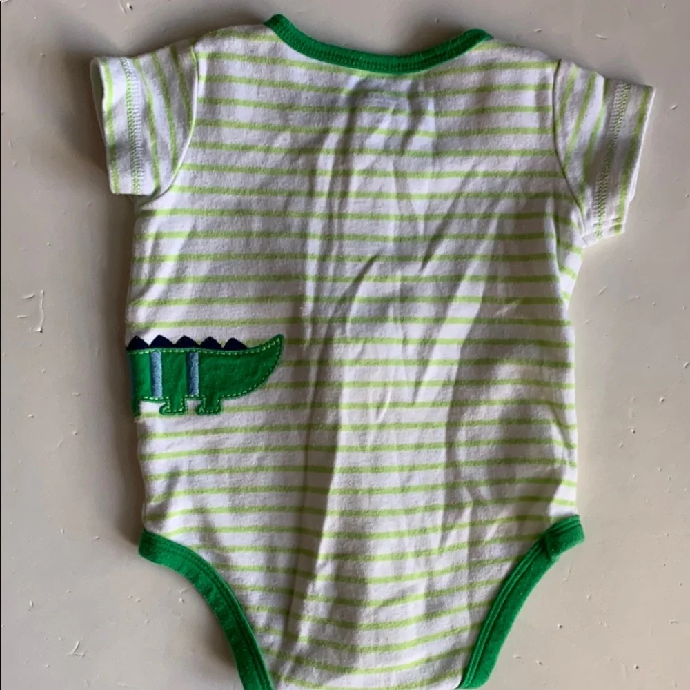 Set of 4 Carters 3M Dinosaur, Alligator, & Shark Bodysuit